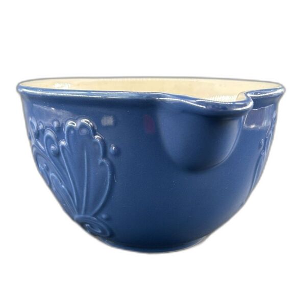 VTG Pfaltzgraff, Weir In Your Kitchen Chicory Blue 9 1/2"x 4 1/2" Batter Bowl - Picture 9 of 9